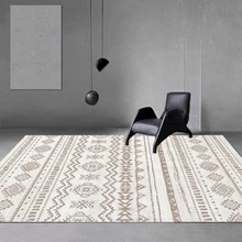 波西米亚pvc客厅免洗地毯沙发茶几皮革地垫摩洛哥可擦洗PU地垫