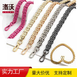 工厂批发金属五排链 箱包五金配件 DIY手工带花链 电镀粗铁链条
