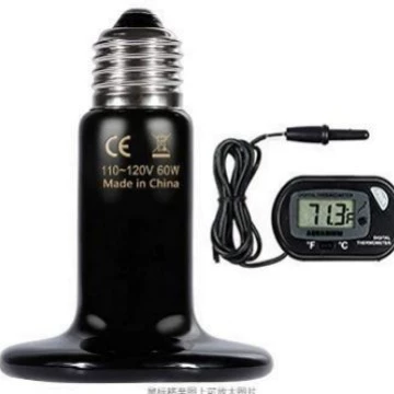 Цифровая рептилия нагрев и контроль постоянной температуры E27 керамическая лампа излучателя тепла керамическая нагревательная лампа