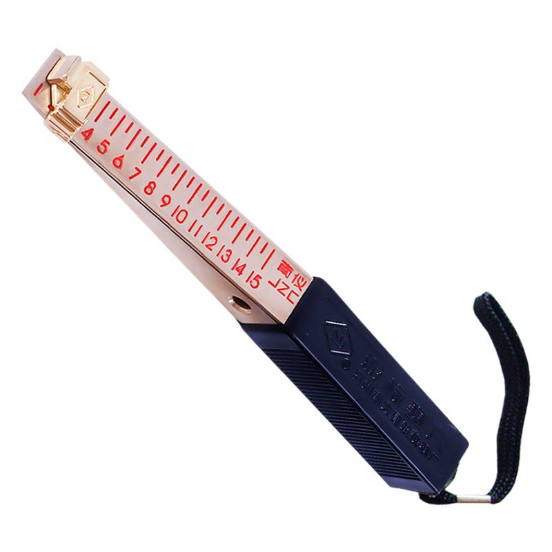 Южный Клин Вернье щуп Калибр 1-15 мм чистая медь ширина зазора Обнаружение плоскостности линейка с треугольным конусом