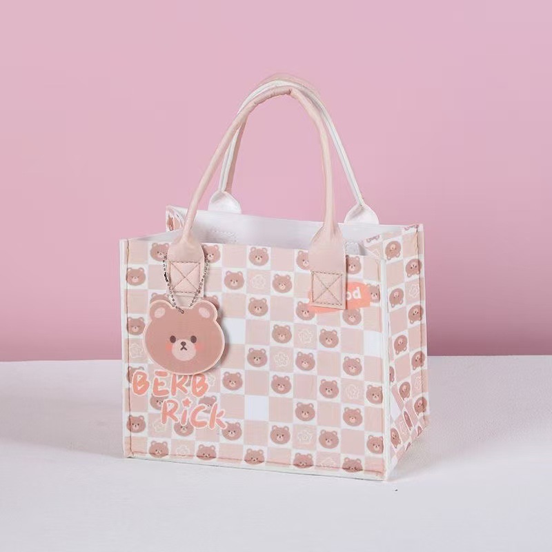 브라운;25*20*14;휴대용 오픈