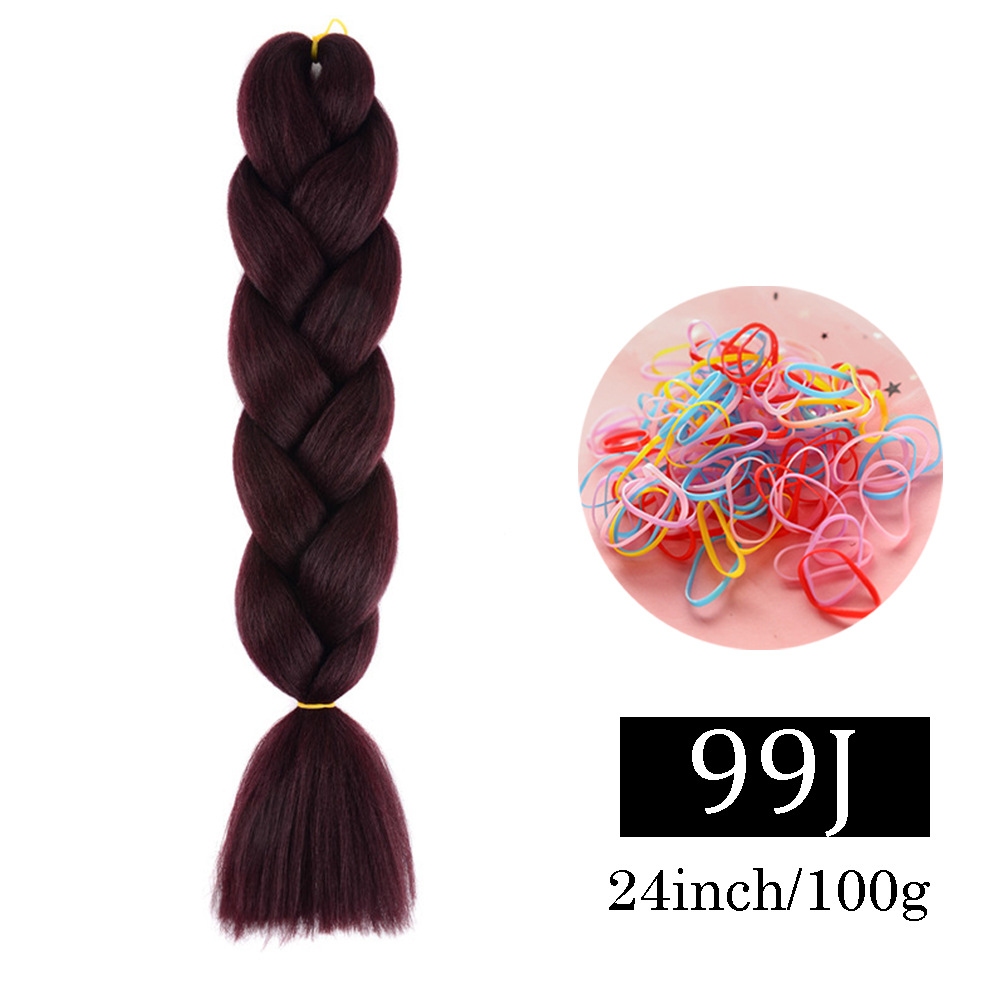 Peluca de trenza grande africana, color, trenza sucia, cuerda para el cabello, degradado, fibra química, trenza grande, reggae, hip-hop, trenza sucia, trenza