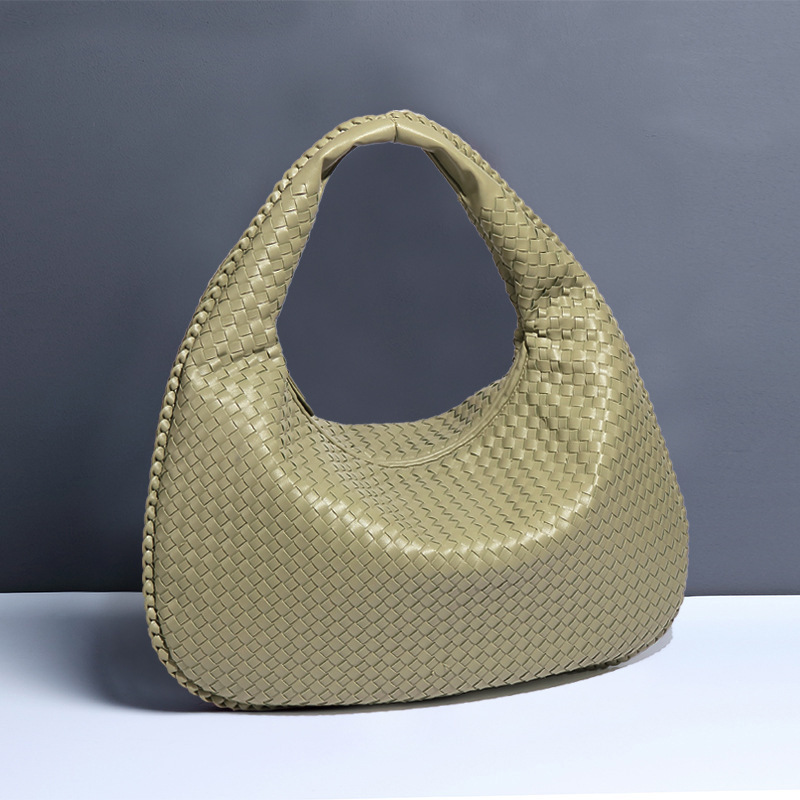 Woven women's bag dumpling bag 2023 new simple big brand sho..