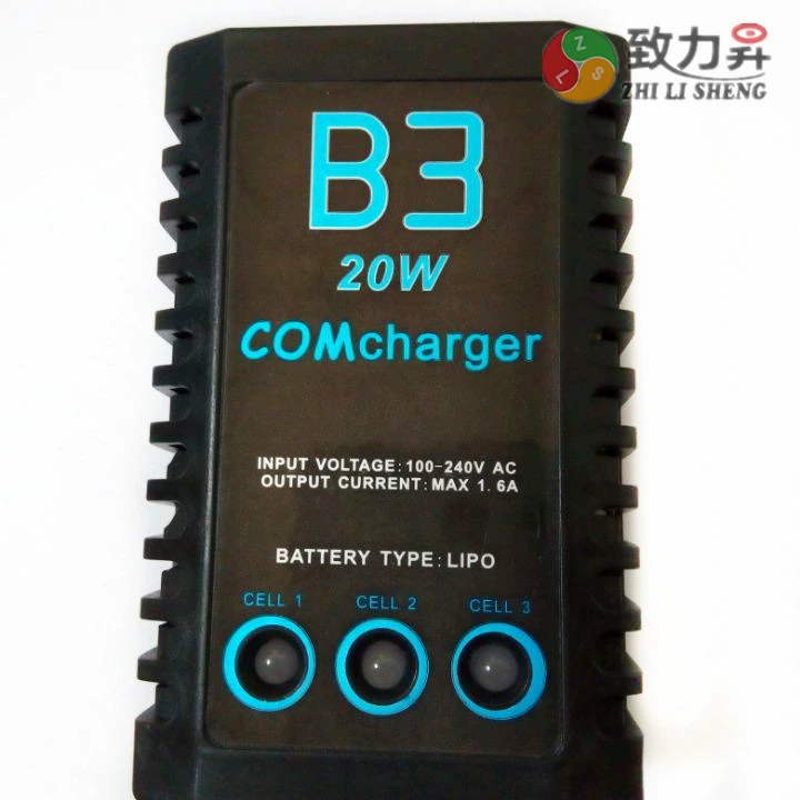 20 Вт простая модель зарядного устройства B3 модель зарядки литиевой батареи специальная литиевая батарея 2S 3S сбалансированная зарядка 7.4V11.1V