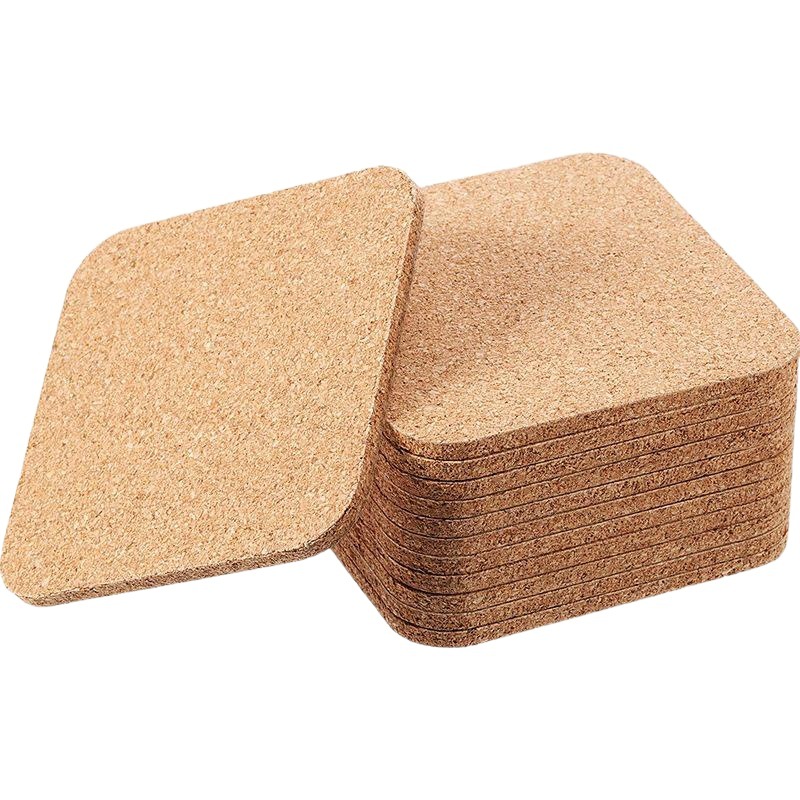 Cork Coaster in stock Cork Mat Round Square Pot Mat Placemat Ceramic Insulation Mat Printable LOGO Cross-border Products