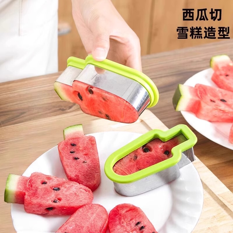 Wholesale stainless steel slicer popsicle shape slicer watermelon ice cream mold splitter watermelon artifact Wholesale stainless steel slicer popsicle shape slicer watermelon ice cream mold splitter watermelon artifact