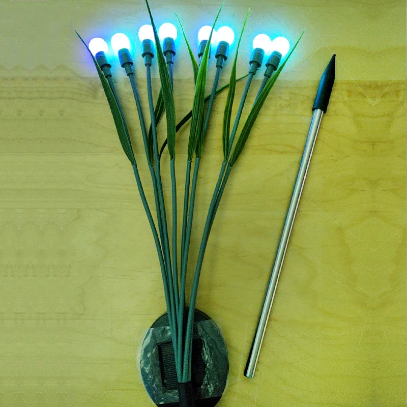 Светодиодный Светлячок зеленый лист лампа газон с ветром открытый двор Торшер Творческий сад атмосфера украшения газон