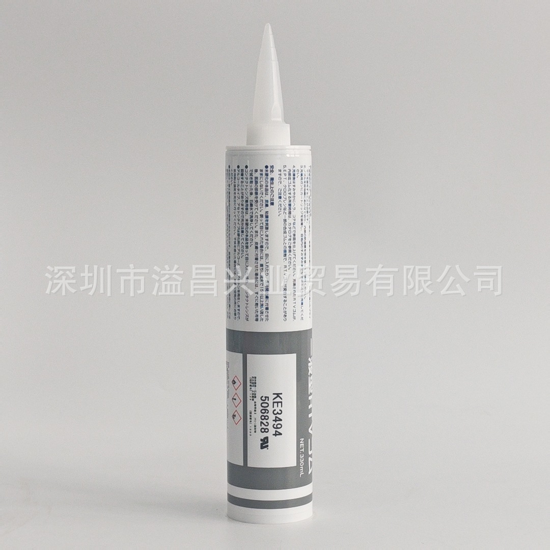 供应原装日本信越 KE-3494 灰色 阻燃电子密封硅胶  RTV胶黏剂