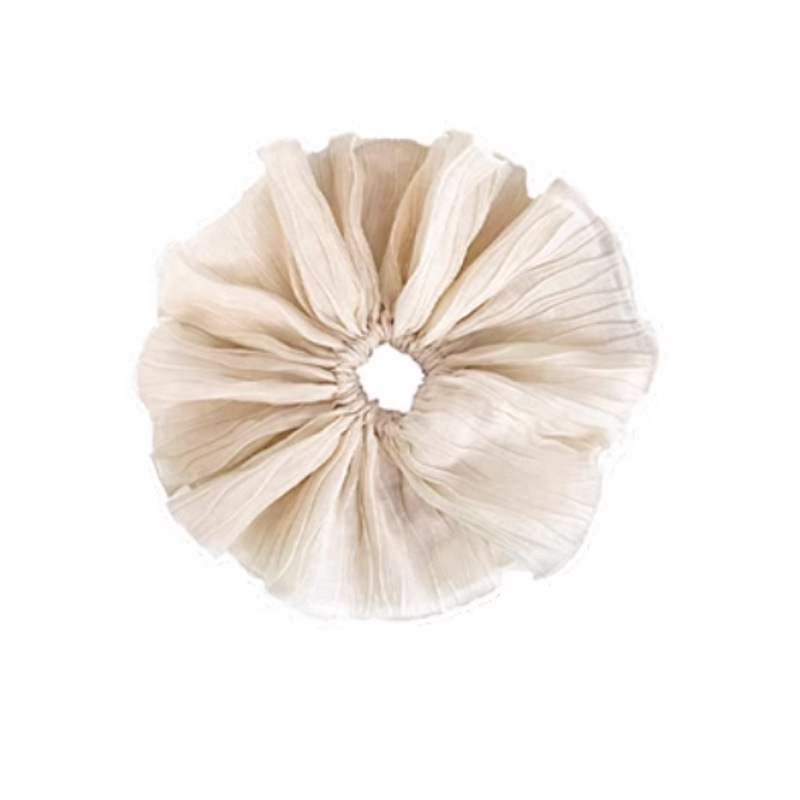 Anillo de cabello plegado de intestino grueso coreano de alta calidad cabello ligado a cabello femenino en línea 2025 nuevo cabello super grande de gama alta