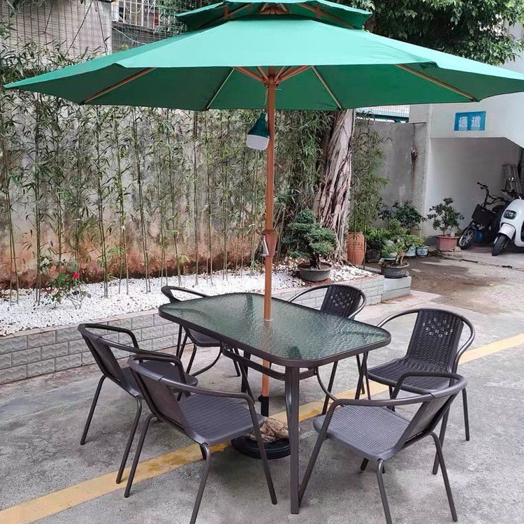 中柱伞户外遮阳伞室外奶茶店桌椅带伞摆摊太阳伞花园户外伞庭院伞|undefined