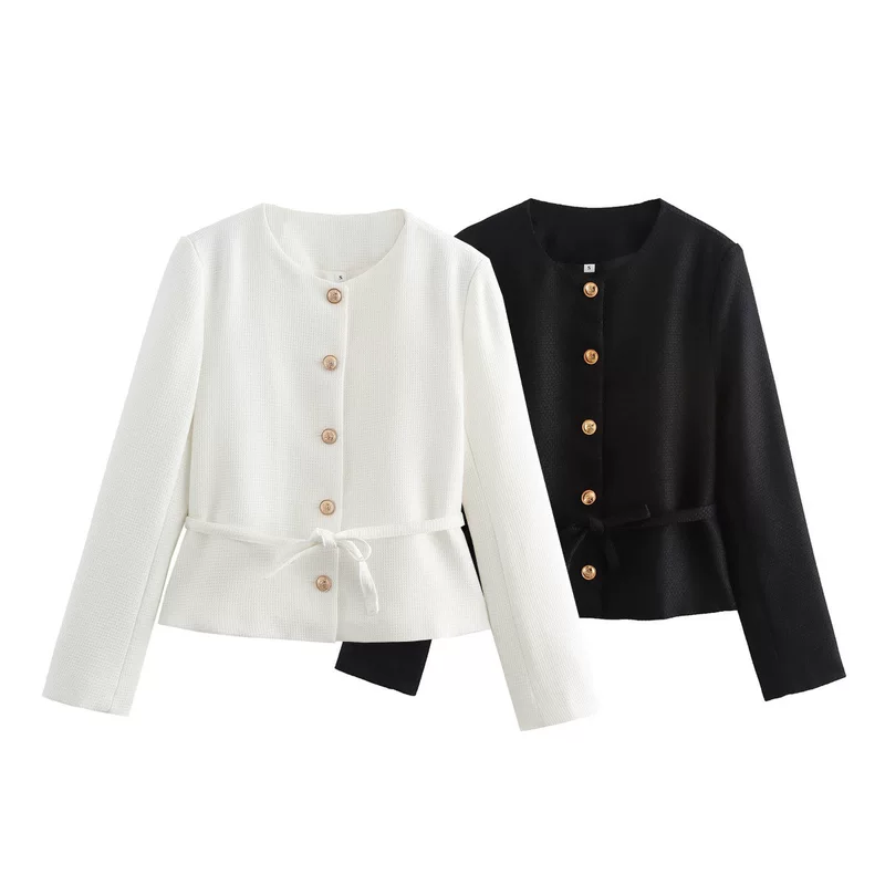 Осенняя куртка для отдыха, европейский стиль, Amazon, оптовая продажа, slim fit, стиль Chanel