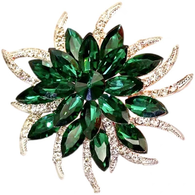 Spilla lotus con cristalli e strass per donna accessorio_voghion.com