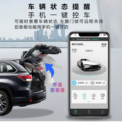 Smart Car Key Mobile Phone 4g Network Car Digital Key Keyless Entry Bluetooth Car Remote Authorization (Car Keys)