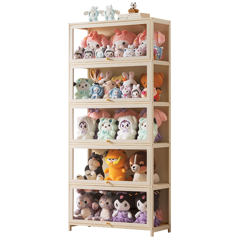 アクリル展示棚床置き簡易リビング収納棚高級感雑物オフィス面白納シンプルロッカー|undefined