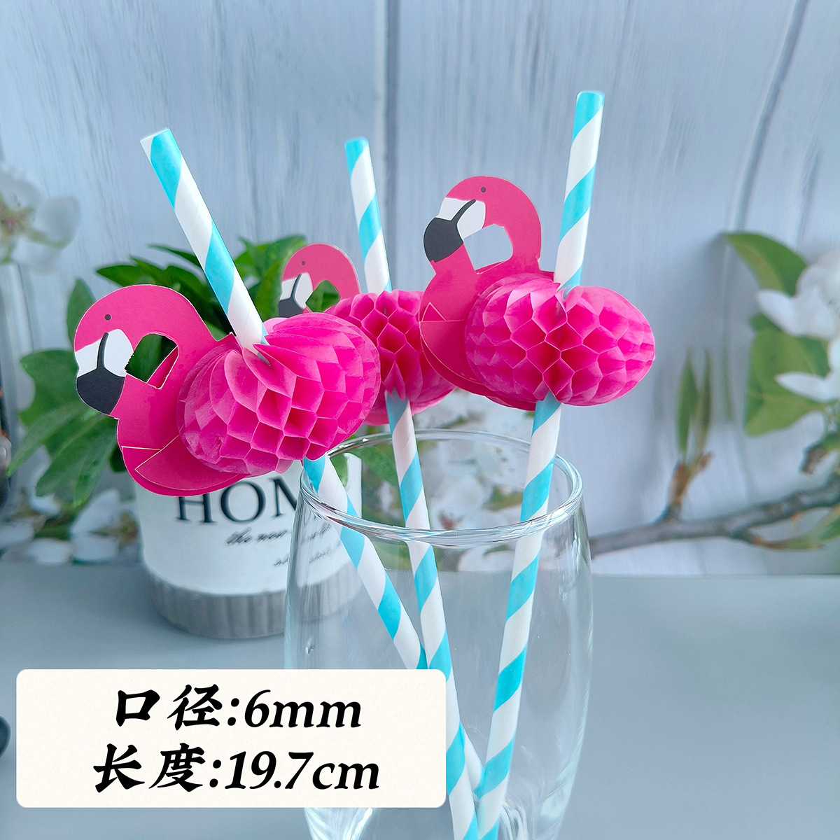 Agua ganso pájaro papel paja panal artesanía rayas dibujos animados paja bebida jugo cóctel decorativo papel paja
