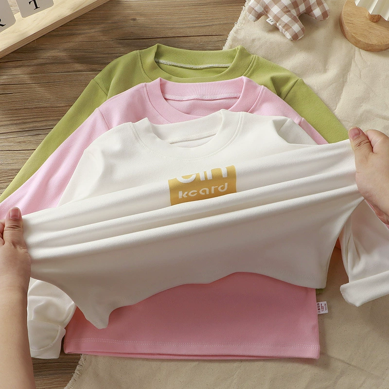 Детская одежда Derong Мальчик термобелье с длинными рукавами толстая нижняя рубашка с полутолщенным воротником