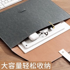 Leather document bag business office portable briefcase a4 large capacity storage information bag order wholesale purchase and printing