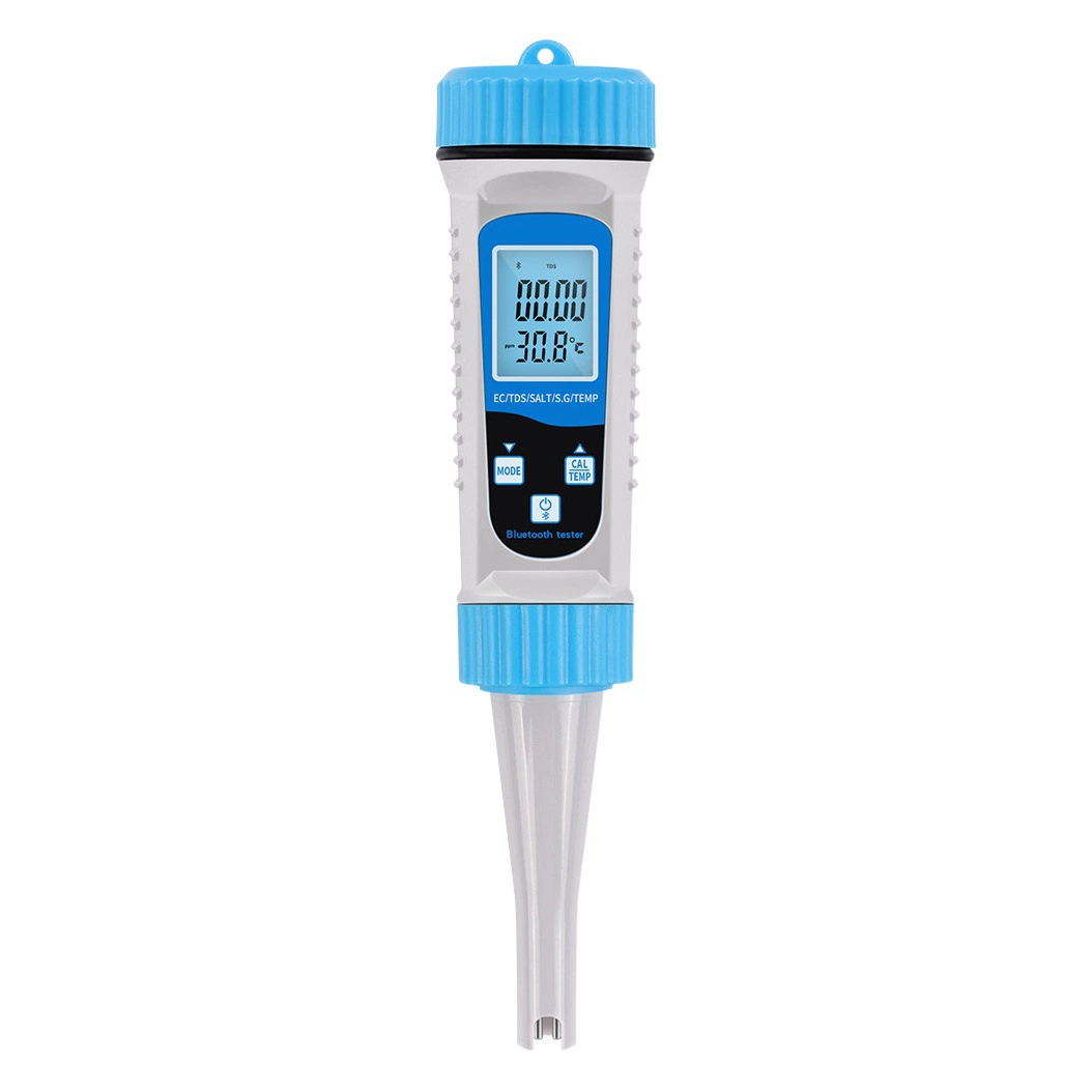 Bluetooth 5 в 1 ручка обнаружения качества воды Обнаружение солености/Проводимость/S.G/TDS тестер соли аквакультуры морской воды