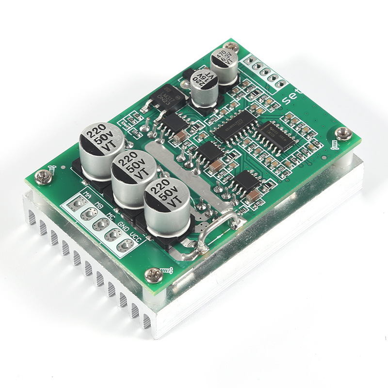 500W15A无刷无霍尔电机驱动板DC12-36V调速正反转大功率控制器15A