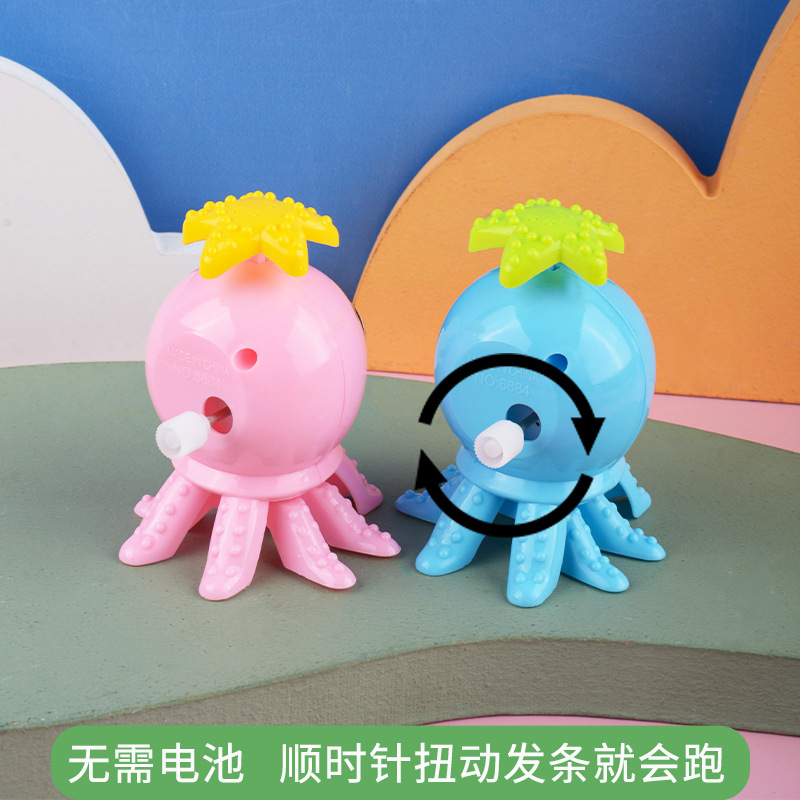 En línea de dibujos animados de la celebridad reloj pequeño pulpo Cadena de juguete para niños pulpo divertido lindo mercado nocturno puesto de venta caliente al por mayor