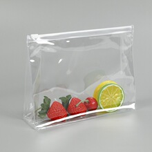 透明拉链袋旅行洗漱便携化妆品收纳密封袋立体防水pvc自封袋定制