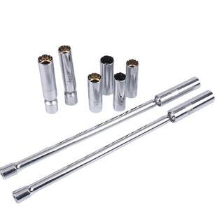 Magnetic spark plug sleeve thin wall universal 14mm16mm moving head motorcycle spark plug wrench disassembly tool