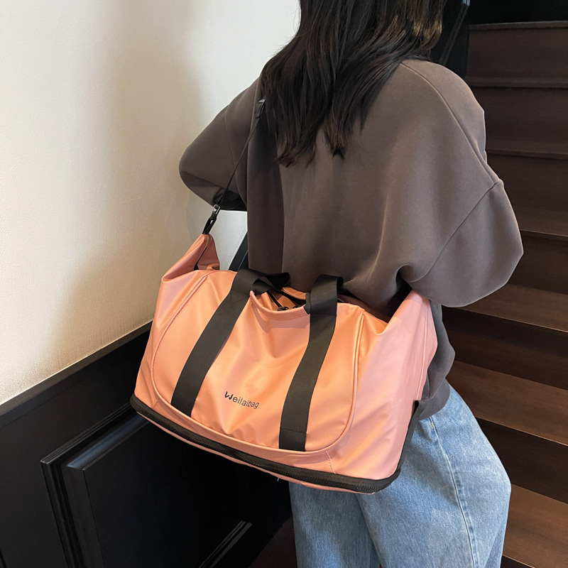 2025 New Large-Capacity Travel Bag Short-Distance Business Trip Luggage Storage Bag Sports Outdoor Lightweight Portable Fitness Bag
