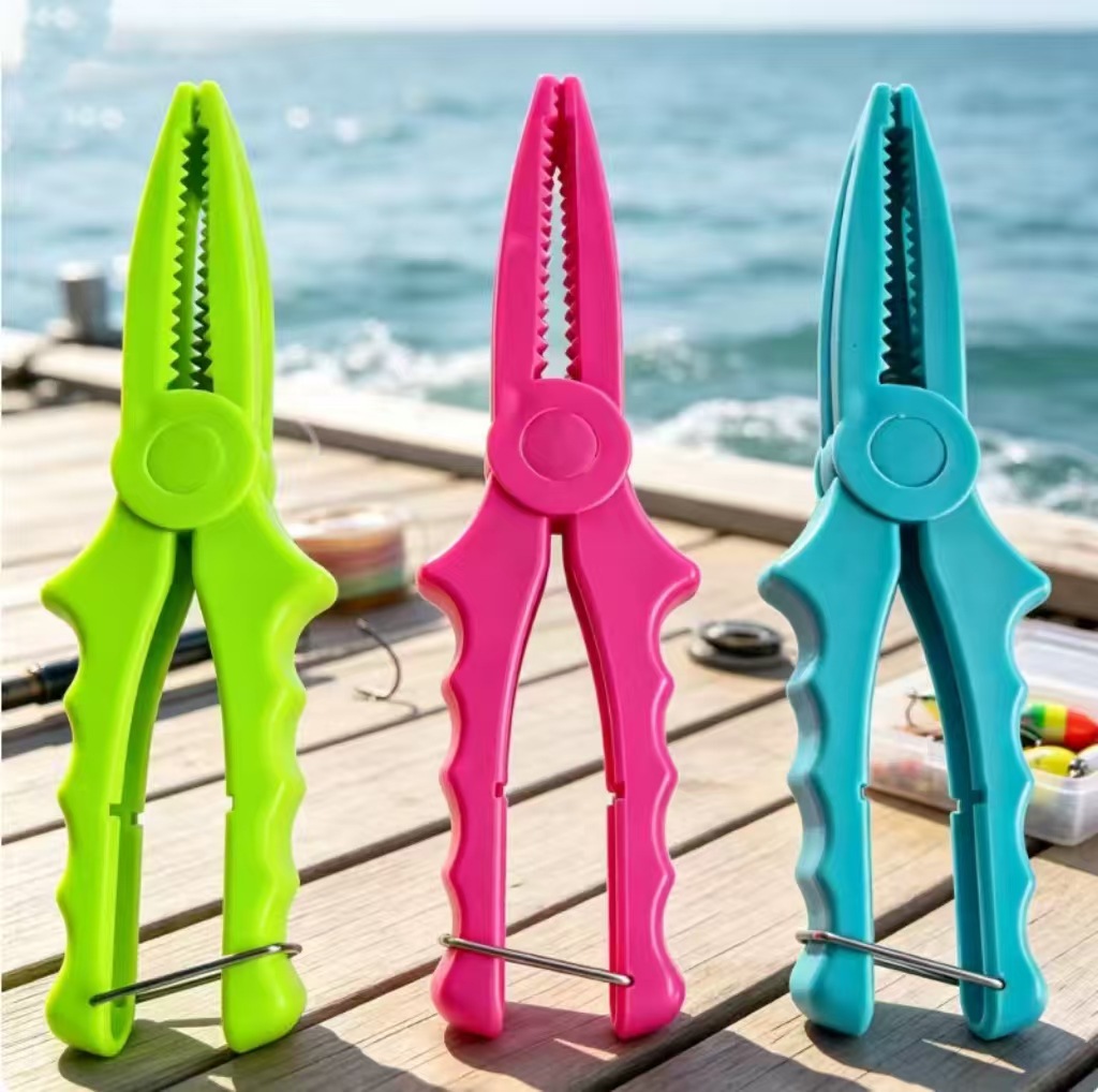 Premium non-slip fish gripper, fish grabber, plastic fish clamp, fish control tool, fishing gear, lure pliers, fish control device