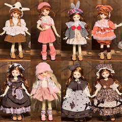 新品 ~ 6分bjdベビー服30センチ太った人形の着せ替え服鬼ママ人形服かわいいロリータ