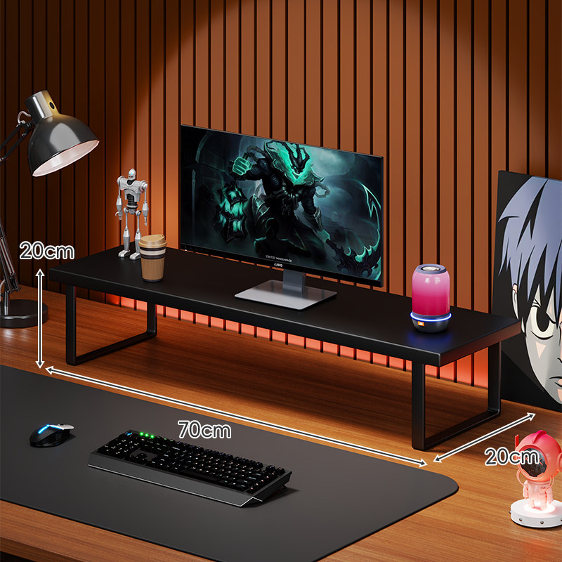 Soporte Elevador para Monitor de Computadora de Madera Organizador para Escritorio