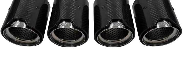 Suitable for BMW M2 M3 M4 F82 F80 exhaust tail throat modification carbon fiber M standard AK in-line tail throat