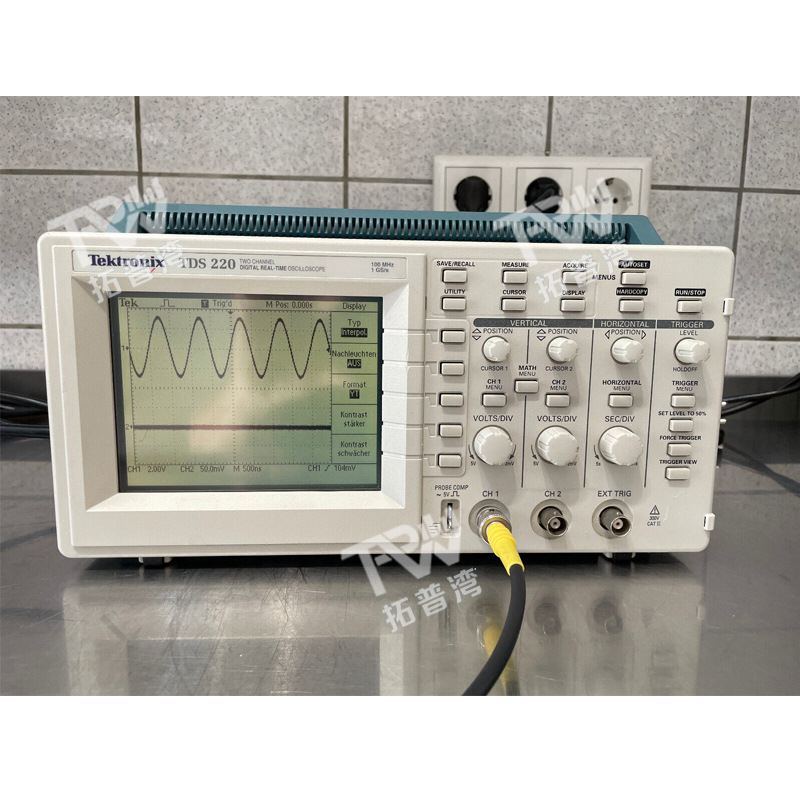 Tektronix 泰克 100MHz 1GS/s 双通道 TDS220 数字存储示波器