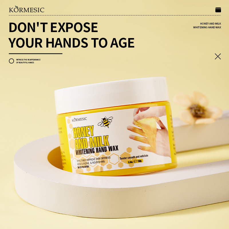 KORMESIC蜂蜜牛奶Milk hand wax手膜补水嫩白跨境外贸厂家批发