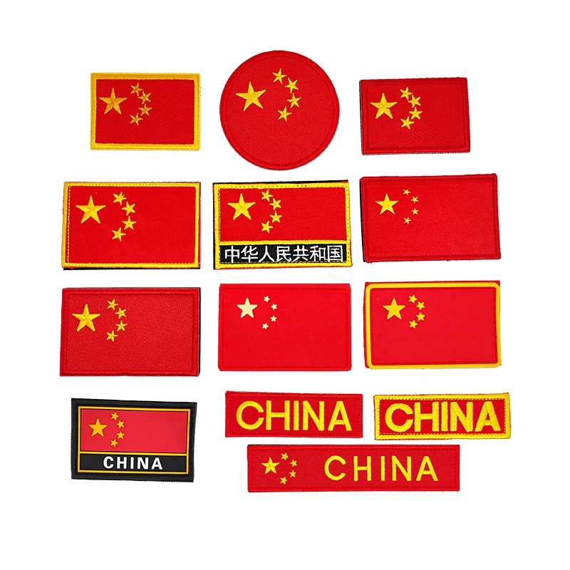 Патриотическая пятизвездочная повязка с красным флагом, китайский значок, военный фанат, тактический рюкзак, аксессуары, значок настроения