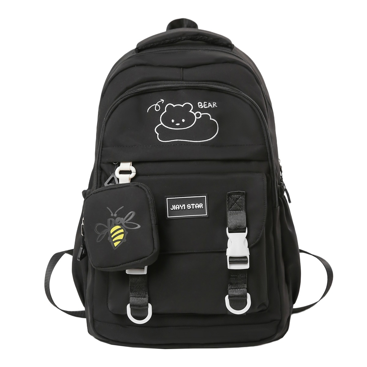 Mochila de gran capacidad JIAYISTAR transfronteriza nueva moda coreana simple bolsas escolares de estudiantes de secundaria calientes