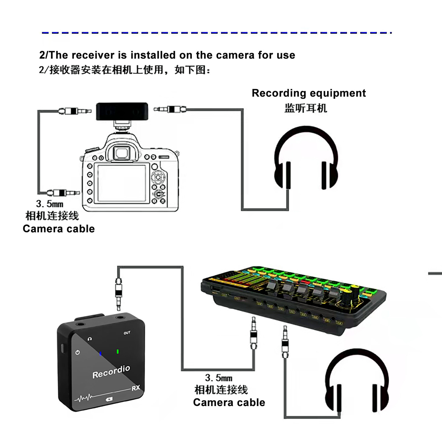 GAW-810 小型无线麦克风 迷你直播领夹麦克风 便携式户外采访话筒详情11