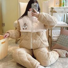 新款月子服秋冬产后12月份珊瑚绒孕妇睡衣冬季加厚哺乳大码家居服