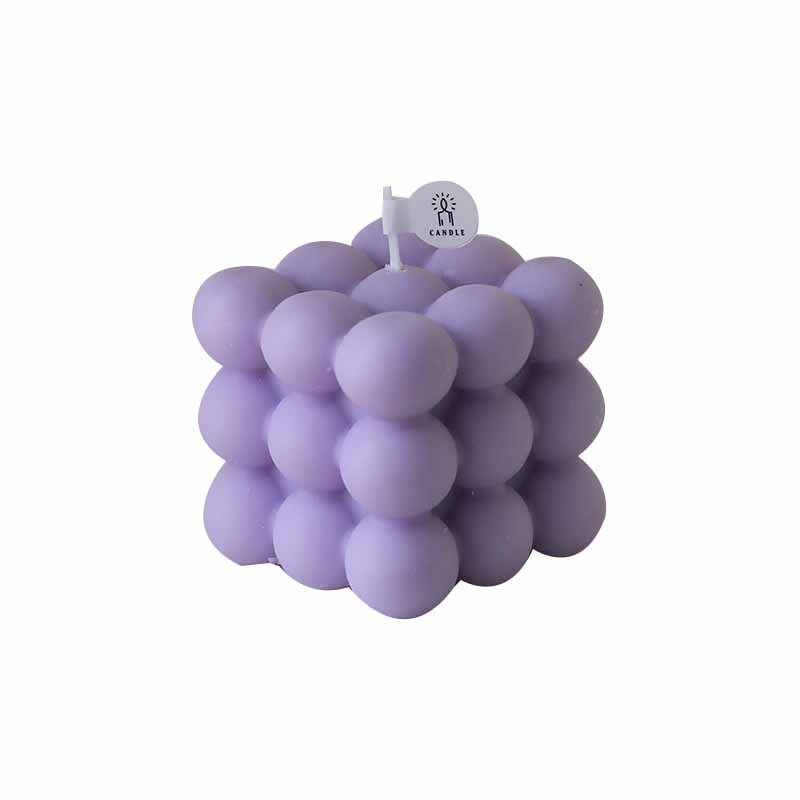 Cubo de Rubik Fábrica de velas de aromaterapia Recuerdos de cumpleaños al por mayor Decoración de sala de estar para el hogar con forma de burbuja de viento sin humo