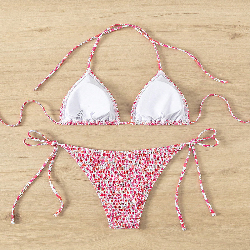 GraceChic Huludao Swimwear 2025 New European And American Sexy Floral Swimsuit For Women High-end Beach Bikini_voghion.com