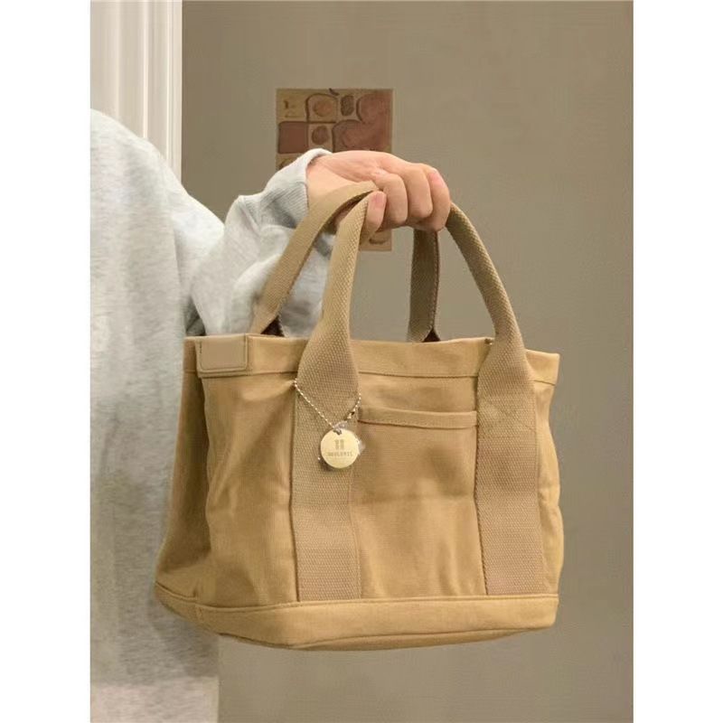 High-End Niche Design Canvas Tote Bag Women's Bag 2023 New Fashion Versatile Retro Shoulder Crossbody Bag