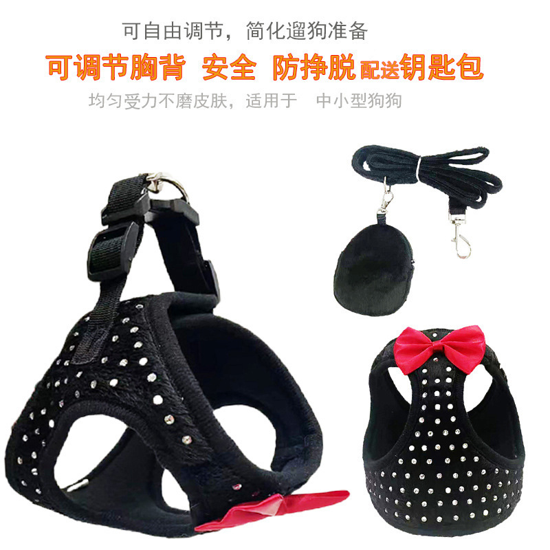 Vest suit New Cats Dog Chest Strap Small Dog Walking Rope Chain Wholesale Pet Traction Rope