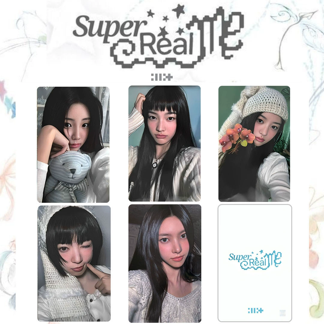[Комплект карточек Illit 周边 小卡 专辑 Super Real Me случайная карта 小卡 Magnetic]