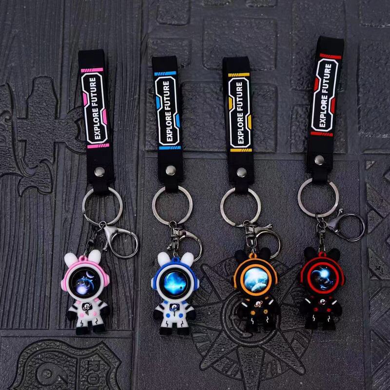 New Space-Traveling Rabbit Keychain Doll Key Pendant Bag Charm Toy Doll Machine Gift Small Gift