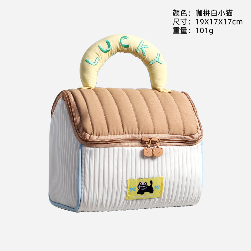 かわいいハウス化粧品バッグ大容量キャビンポータブル収納袋結婚式満月お土産収納袋|undefined