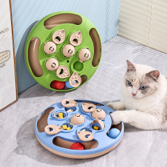宠物用品亚马逊猫咪掏洞轨道球慢食寻宝益智猫玩具逗猫棒狗慢食盘