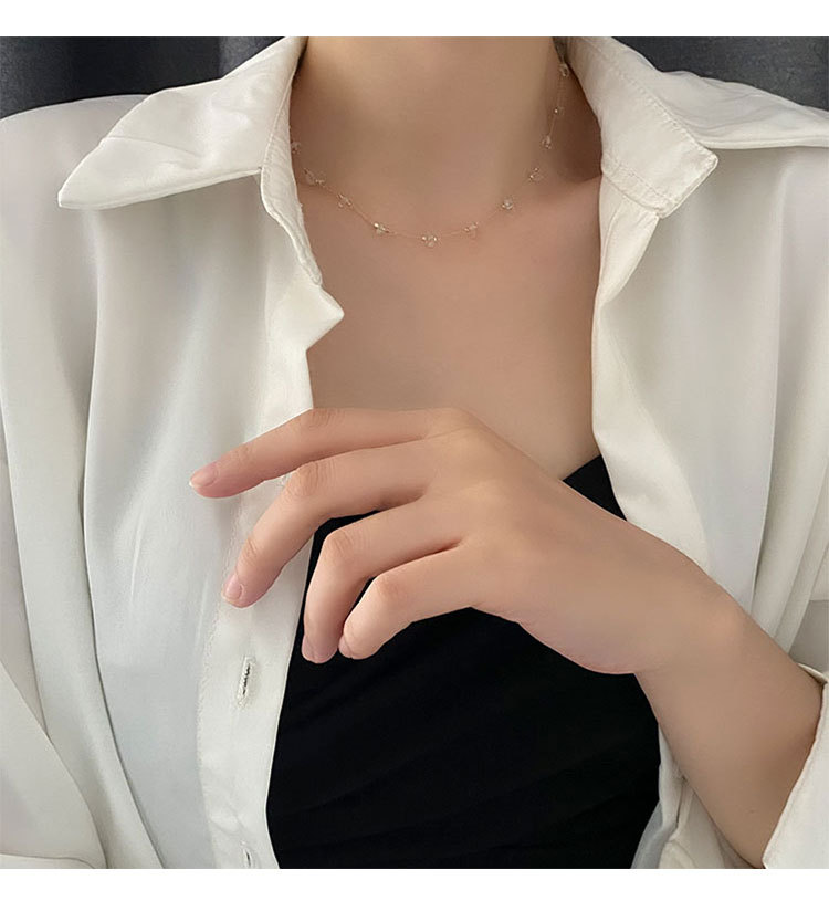 Fashion Solid Color Copper Plating Necklace 1 Piece