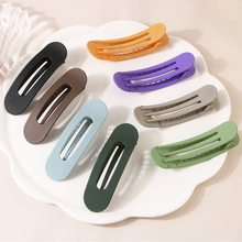 欧美跨境新款11cm长款后脑勺鸭夹简约时尚发夹实用性通用发饰头饰