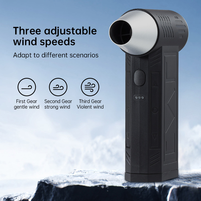 Motor sin escobillas turbo de alta velocidad transfronterizo, ventilador violento, eliminación de polvo, aspiradora, ventilador súper fuerte, ventilador de mano, campamento