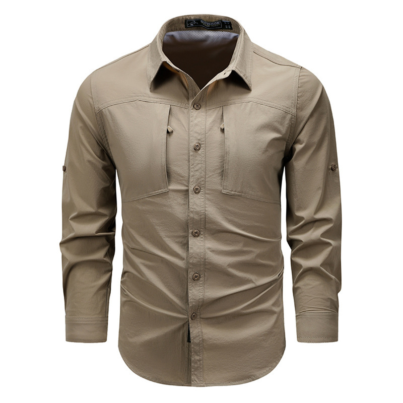2026 Spring New Quick-Dry Long-Sleeve Shirt, Nylon Stretch, Zipper Pocket, Breathable Tactical Shirt, Lightweight 2026 Spring New Quick-Dry Long-Sleeve Shirt, Nylon Stretch, Zipper Pocket, Breathable Tactical Shirt, Lightweight