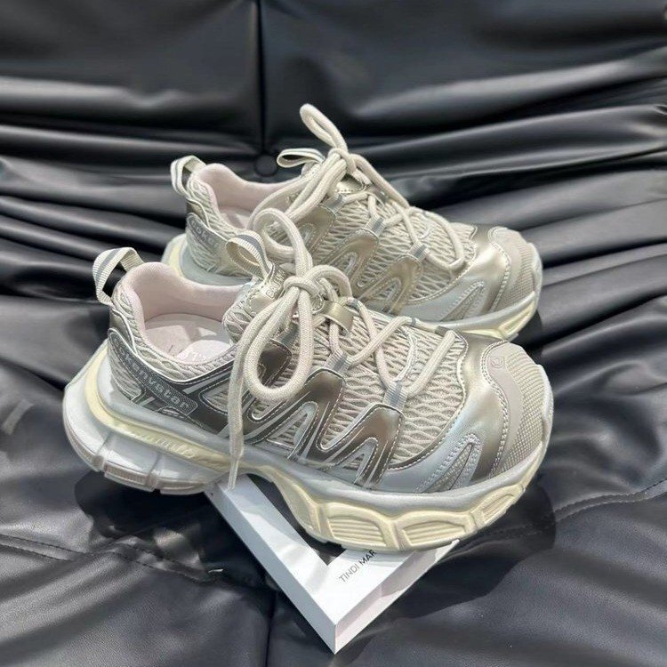 Mesh Breathable Kapibara Dad Shoes for Women 2025 Summer New Versatile Large-Toe Thick-Soled Lightweight Running Sports
